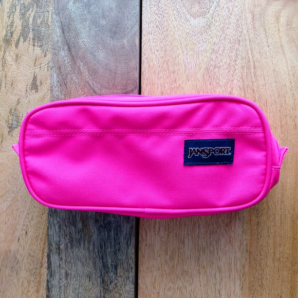 Jansport Bag in HOT PINK double zipper - Picture 1 of 10